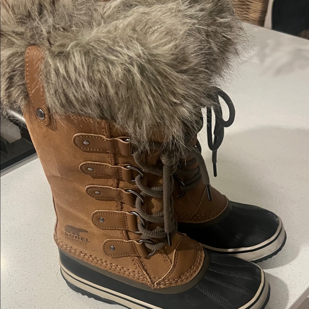 Sorel Joan Artic Fur-Trimmed Winter Boots 6